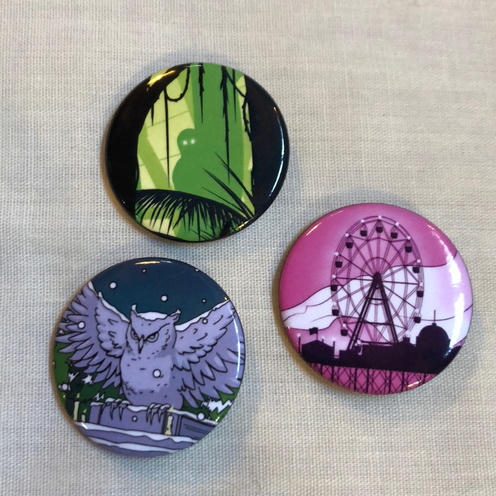 Assorted Button Style Pins - Picture 5 of 6